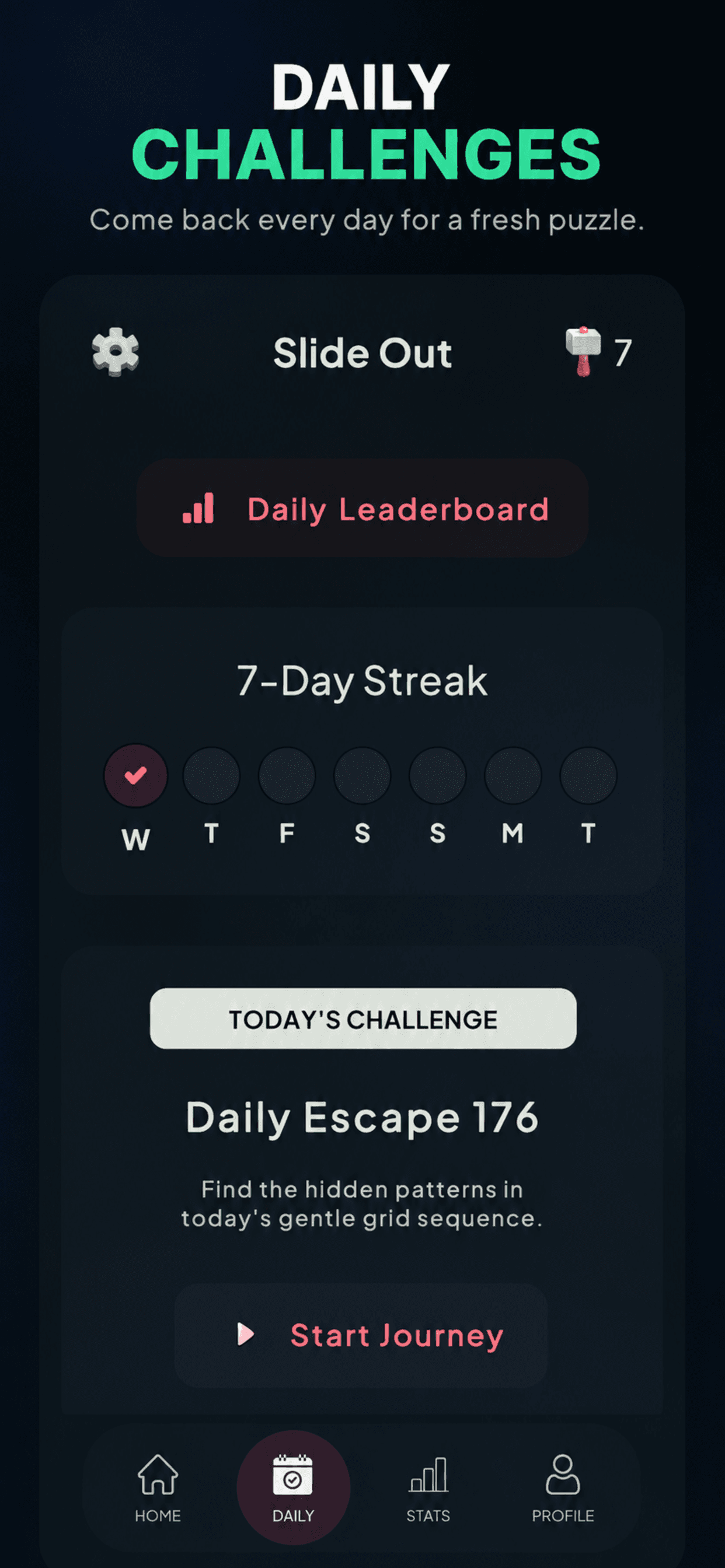 Arrow - Logic Puzzle daily challenge screen
