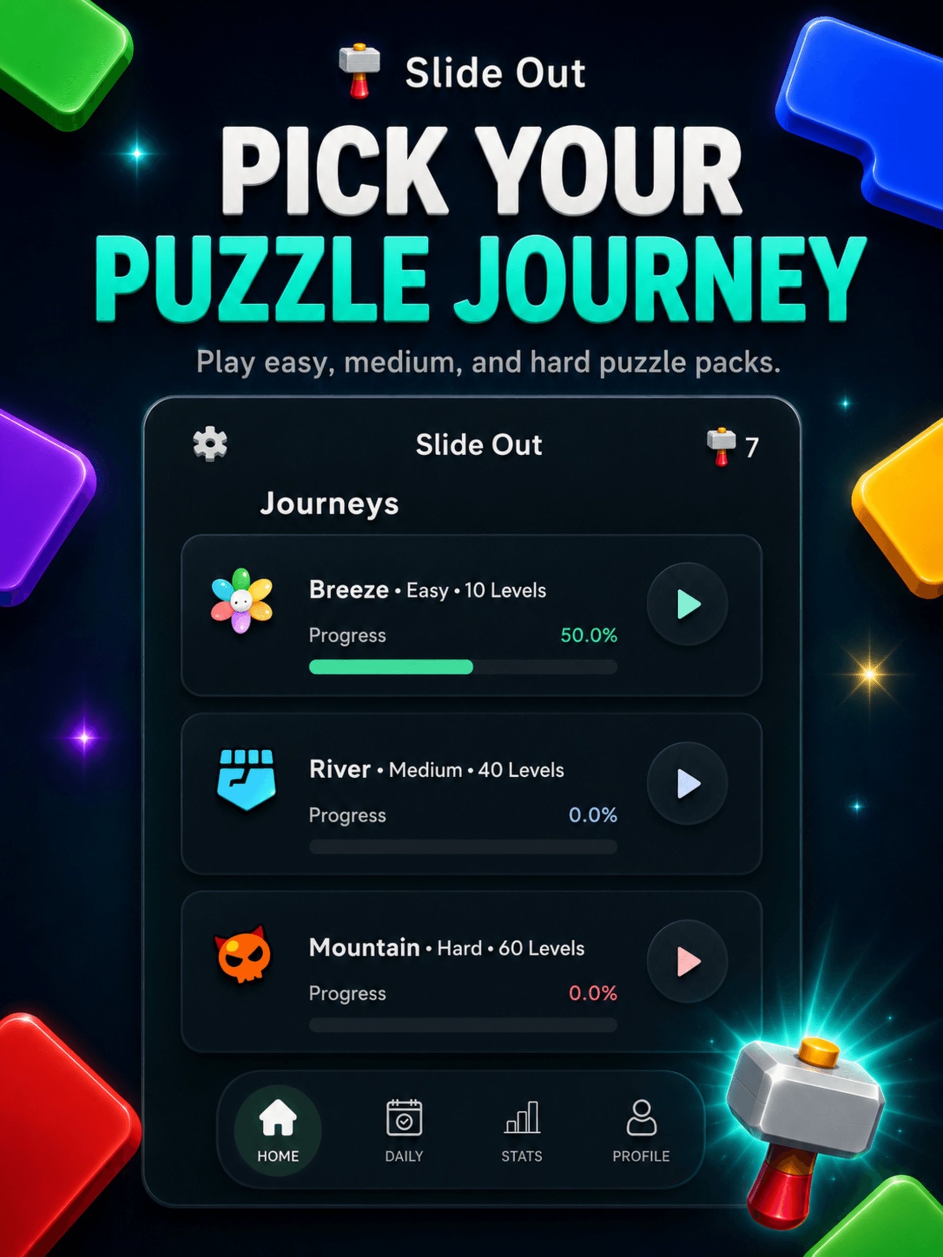 Arrow - Logic Puzzle level journeys on iPad